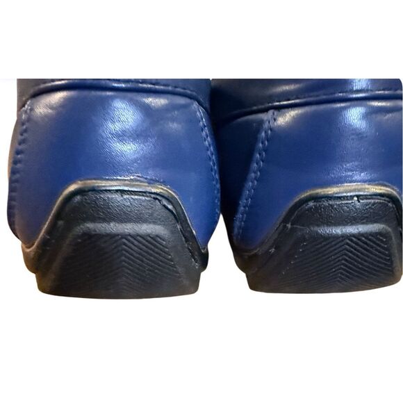 Andrew Fezza Slip-On Loafer Driver Shoes Navy/Black Sz. 9.5 Dress Preppy - Picture 4 of 6